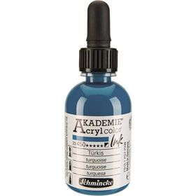 Schmincke Akademie No:450 Turquoise 50 ml Akrilik Mürekkep