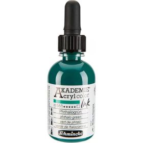 Schmincke Akademie No:551 Phthalo Green 50 ml Akrilik Mürekkep