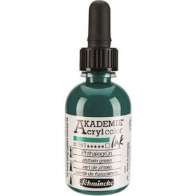 Schmincke Akademie No:551 Phthalo Green 50 ml Akrilik Mürekkep