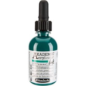 Schmincke Akademie No:551 Phthalo Green 50 ml Akrilik Mürekkep