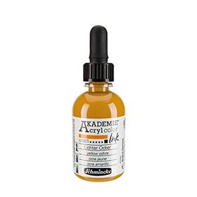 Schmincke Akademie No:661 Yellow Ochre 50 ml Akrilik Mürekkep