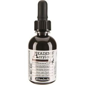 Schmincke Akademie No:668 Vandyke Brown 50 ml Akrilik Mürekkep