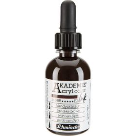 Schmincke Akademie No:668 Vandyke Brown 50 ml Akrilik Mürekkep