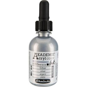 Schmincke Akademie No:800 Silver 50 ml Akrilik Mürekkep