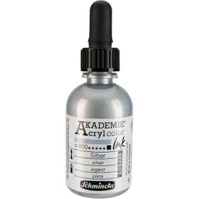 Schmincke Akademie No:800 Silver 50 ml Akrilik Mürekkep