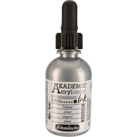 Schmincke Akademie No:800 Silver 50 ml Akrilik Mürekkep