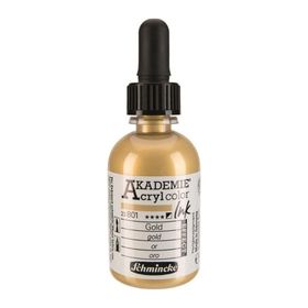 Schmincke Akademie No:801 Gold 50 ml Akrilik Mürekkep
