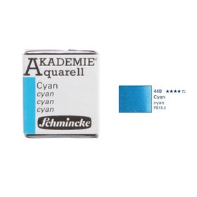 Schmincke Akademie Yarım Tablet Cyan Sulu Boya