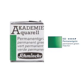 Schmincke Akademie Yarım Tablet Permanent Green Sulu Boya