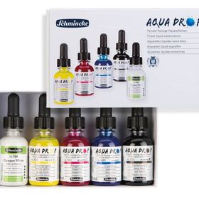 Schmincke Aqua Drop 5'li Ana Renkler Sıvı Sulu Boya Seti