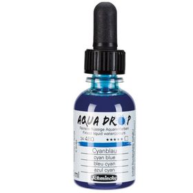 Schmincke Aqua Drop Cyan Blue 30 ml Sıvı Sulu Boya