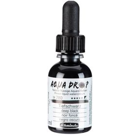 Schmincke Aqua Drop Deep Black 780 30 ml Sıvı Sulu Boya
