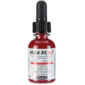 Schmincke Aqua Drop Madder Red 30 ml Sıvı Sulu Boya