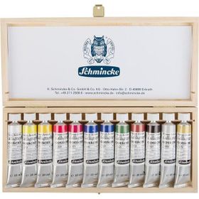 Schmincke Calligraphy Artist Ahşap Kutu 12x20 ml Guaj Boya Seti