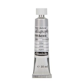 Schmincke Calligraphy Gouache Artist 869 Silver 20 ml Guaj Boya