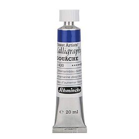 Schmincke Calligraphy Gouache No:430 Ultramarine Deep Blue Artist 20 ml Tüp Guaj Boya