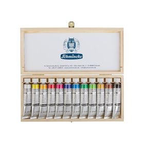 Schmincke HKS Designers' Gouache 12x20 ml Guaj Boya Ahşap Kutu Set