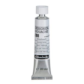 Schmincke HKS Designers' Gouache No:198 Mixing White 20 ml Tüp Guaj Boya