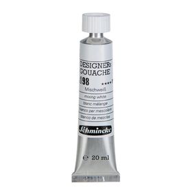 Schmincke HKS Designers' Gouache No:198 Mixing White 20 ml Tüp Guaj Boya