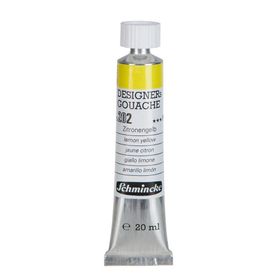 Schmincke HKS Designers' Gouache No:202 Lemon Yellow 20 ml Tüp Guaj Boya