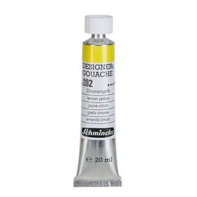 Schmincke HKS Designers' Gouache No:202 Lemon Yellow 20 ml Tüp Guaj Boya