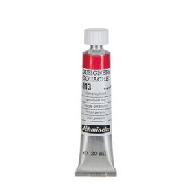 Schmincke HKS Designers' Gouache No:313 Geranium Red 20 ml Tüp Guaj Boya