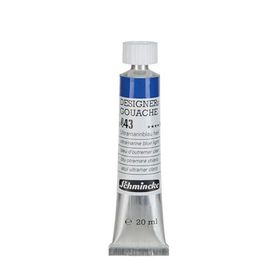 Schmincke HKS Designers' Gouache No:443 Ultramarine Blue Light 20 ML Tüp Guaj Boya