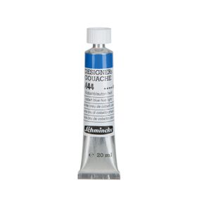 Schmincke HKS Designers' Gouache No:444 Cobalt Blue Light 20 ml Tüp Guaj Boya