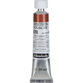 Schmincke HKS Designers' Gouache No:678 Burnt Sienna 20 ML Tüp Guaj Boya