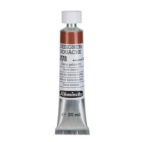 Schmincke HKS Designers' Gouache No:678 Burnt Sienna 20 ML Tüp Guaj Boya