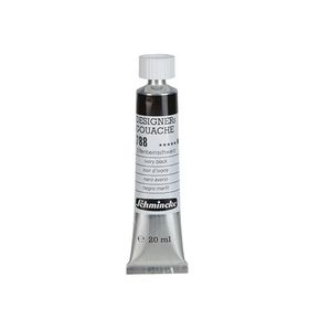 Schmincke HKS Designers' Gouache No:788 Ivory Black 20 ML Tüp Guaj Boya