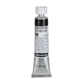 Schmincke HKS Designers' Gouache No:788 Ivory Black 20 ml Tüp Guaj Boya