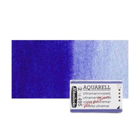 Schmincke Horadam 495 Ultramarine Violet Tam Tablet Sulu Boya
