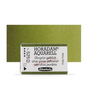 Schmincke Horadam 525 Olive Green Yellowish Tam Tablet Sulu Boya