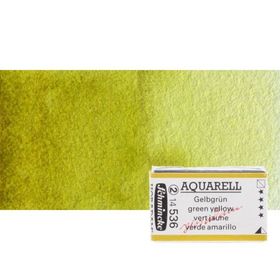 Schmincke Horadam 536 Green Yellow Tam Tablet Sulu Boya