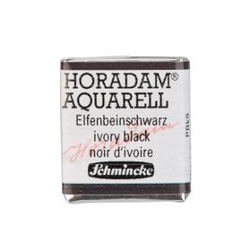 Schmincke Horadam Aquarell Artist Ivory Black 1/2 Tablet Sulu Boya