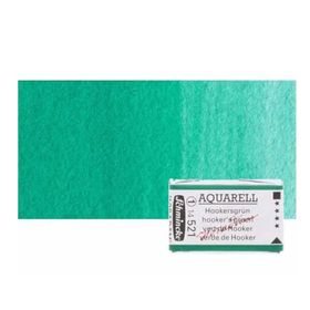 Schmincke Horadam Aquarell S.1 Artist Tam Tablet 521 Hooker's Green Sulu Boya