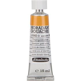 Schmincke Horadam Gouache No:640 Titanium Gold Ochre Artist Seri 1 15 ml Guaj Boya