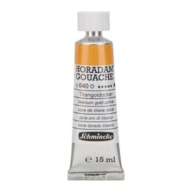 Schmincke Horadam Gouache No:640 Titanium Gold Ochre Artist Seri 1 15 ml Guaj Boya