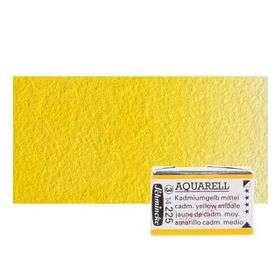 Schmincke Horadam Tam Tablet 225 Cadmium Yellow Medium Sulu Boya