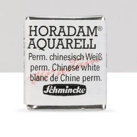 Schmincke Horadam Yarım Tablet Permanent Chinese White Sulu Boya