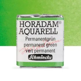 Schmincke Horadam Yarım Tablet Permanent Green Sulu Boya