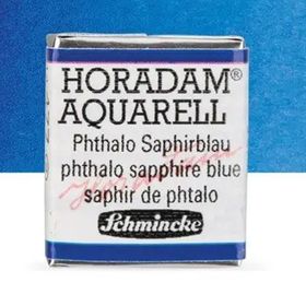 Schmincke Horadam Yarım Tablet Phthalo Sapphire Blue Sulu Boya