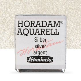 Schmincke Horadam Yarım Tablet Silver Sulu Boya