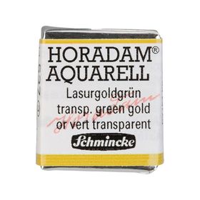 Schmincke Horadam Yarım Tablet Transparent Green Gold Sulu Boya