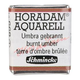 Schmincke Horadam Yarım Tablet Yanmış Umber Sulu Boya