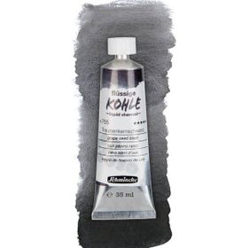 Schmincke Kohle Liquid Charcoal Sıvı Kömür 35 ml Grape Seed Black Füzen Kalem