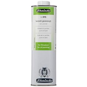 Schmincke Medium 015 1000 ml Linseed Oil Rafine Keten Yağı