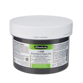 Schmincke Medium 532 250 ml Black Flakes Gel Siyah Parçalı Jel
