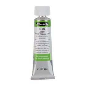 Schmincke Medium 532 60 ml Black Flakes Gel Siyah Parçalı Jel